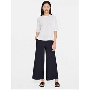 NWT Eileen Fisher Lightweight Wide Leg Ankle Pant